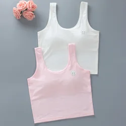 Girls Vest Long Cotton Children Tube Top Puberty Girls Bra Summer Wear Student Suspender Underwear Girl Underwear