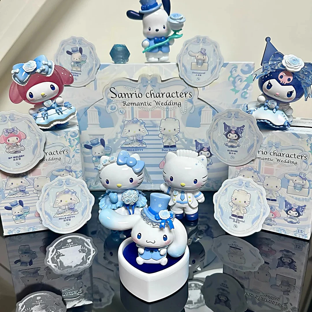 

Toptoy Sanrio Family Wedding Series Hello Kitty Kuromi Blind Box Romantic Desktop Decorations Surprise Gift for Girls Birthday