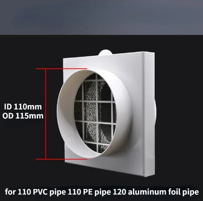 duct air filter inline ducting box ventilation for PVC pipe PE pipe Aluminum foil tube Inlet pre filter Deworming and Deashing