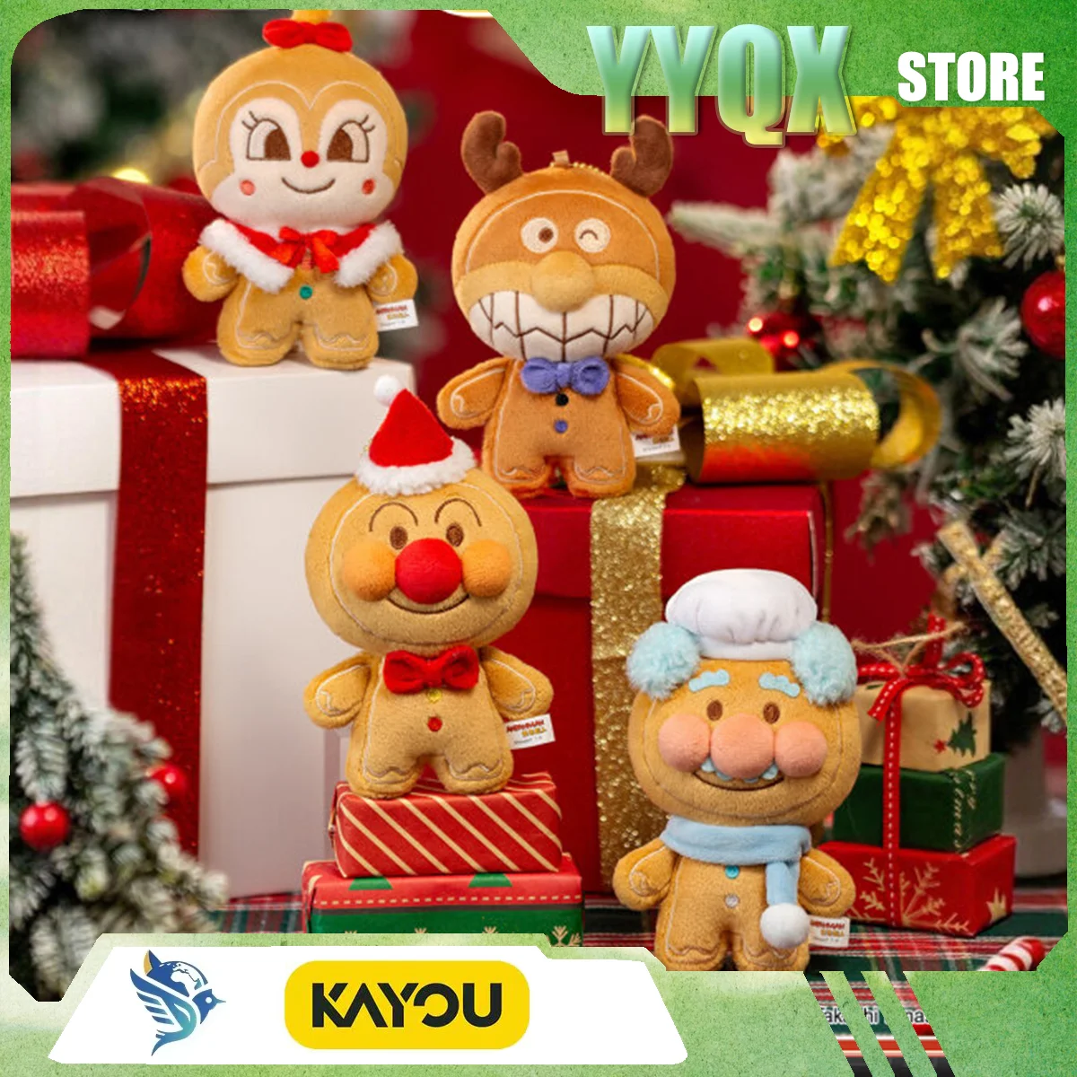 

KAYOU 2026 New Anpanman Collection Card Pendant Gingerbread Man Cute Periphery Anime Movie Animation Surprise Gift Toy Rare Like