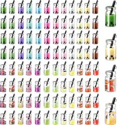 10pcs Mixed Boba Milk Tea Charms Mini Bottle Resin Fruit Juice Pendants For DIY Jewelry Making Craft Earring Keychain
