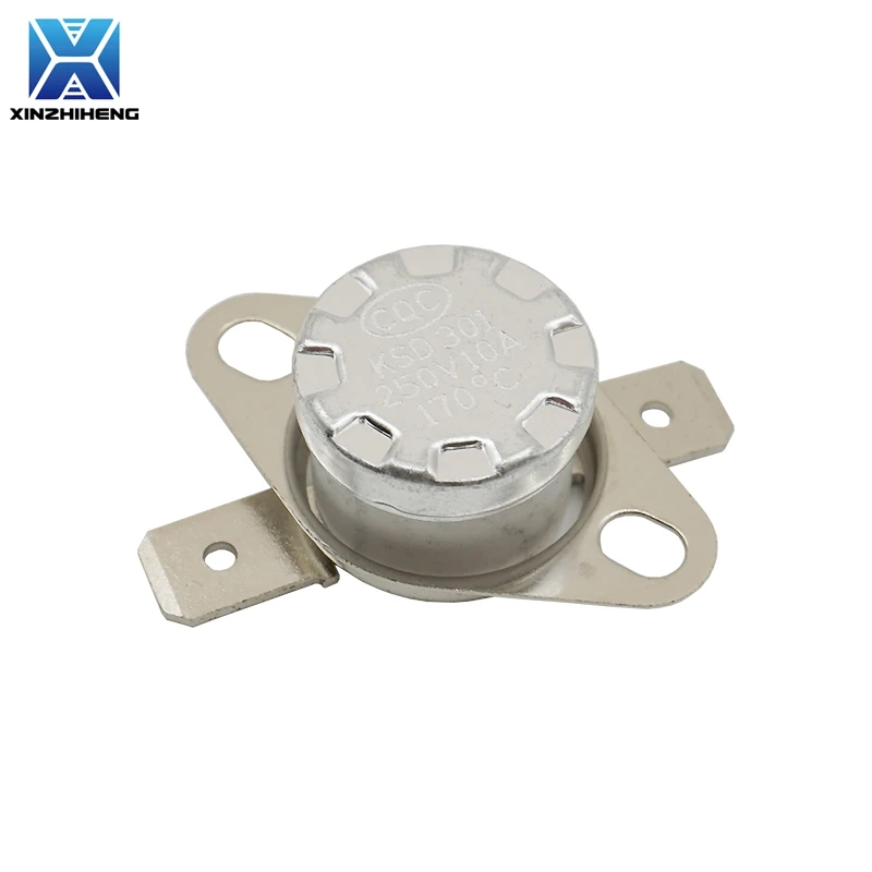 (1-10PCS) Ceramic KSD301 10A 250V Normally Closed Temperature Switch Thermostat 165 185 190 195 200 240 250 260 280 300 Degree