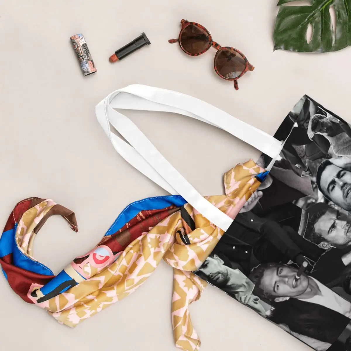 Theo James Photo Collage  Shopping Bags Canvas The Tote Bag Reusable for Girls Shoulder Tote Travel Handbag