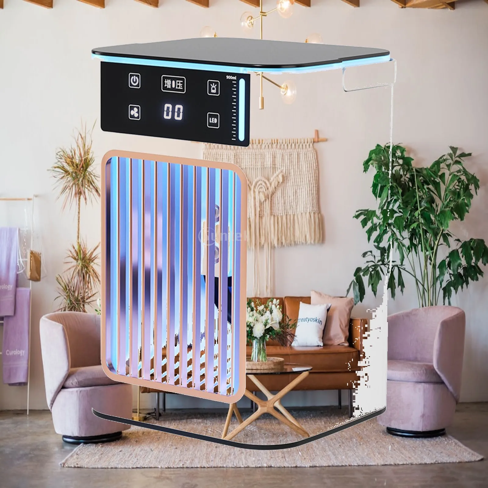 3 Speed Air Conditioning Fan with Humidifier Function for Office Desk Portable Evaporative Cooler