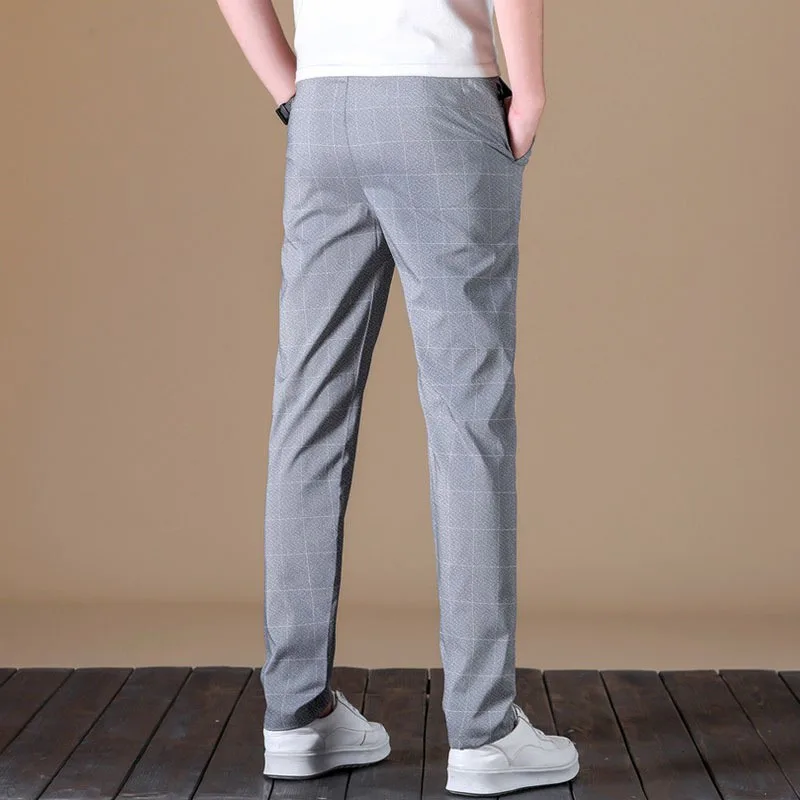 

2026 Spring Summer Ultra-thin Men's Stretch Slim Straight Casual Pants High Quality Fashion Breathable Golf Sports Trousers