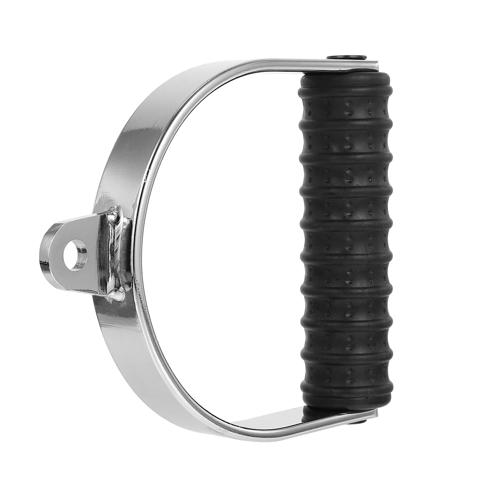 

1Set Fitness Handle Single Pull Rod Chrome Plated Non Slip Sweat Absorbing Bicep Triceps Training Tool Single Handle