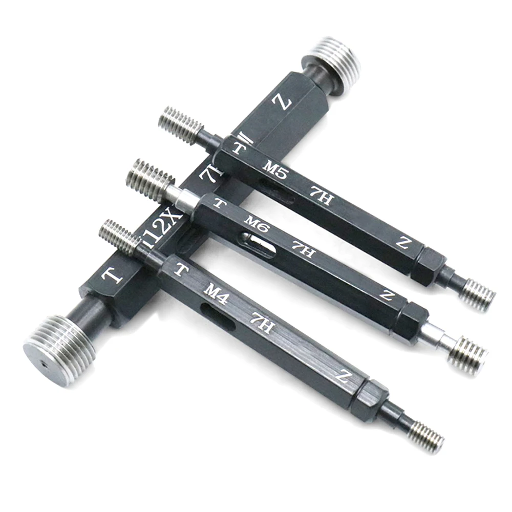 

M2 M2.5 M3 M4 M5 M6 M8 M10 M12 ISO 7H Metric thread plug gauge Fine screw Threads plug gauges gage threaded tools