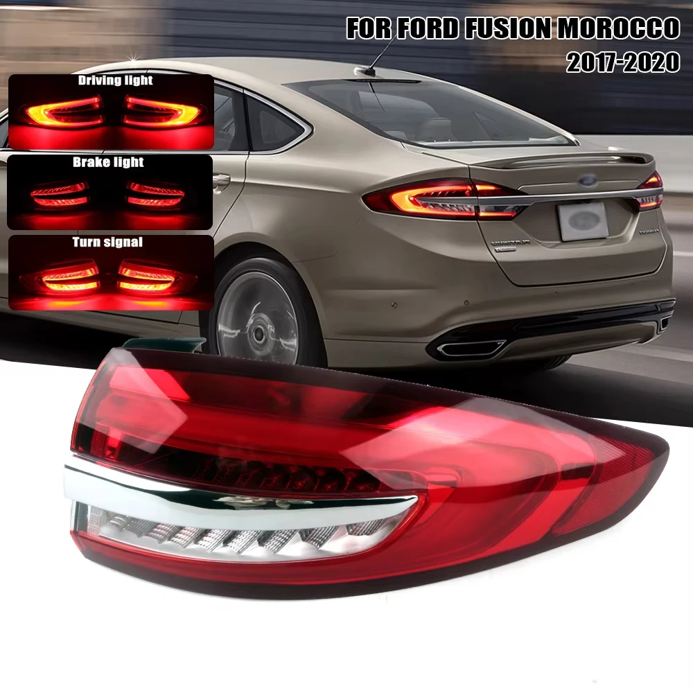 

Светодиодный задний фонарь для Ford Fusion Morocco 2017 2018 2019 2020, автомобильный сигнальный стоп-сигнал, бампер, сигнальная лампа