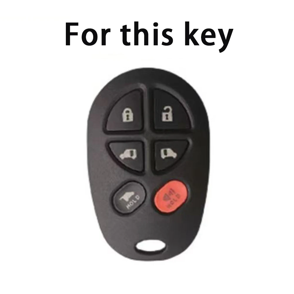 TPU Remote Car Key Fob For Toyota Sienna Tundra Sequoia Tacoma Camry Highlander Aurion 2004-2018 Key Cover Holder Key Chains view 3