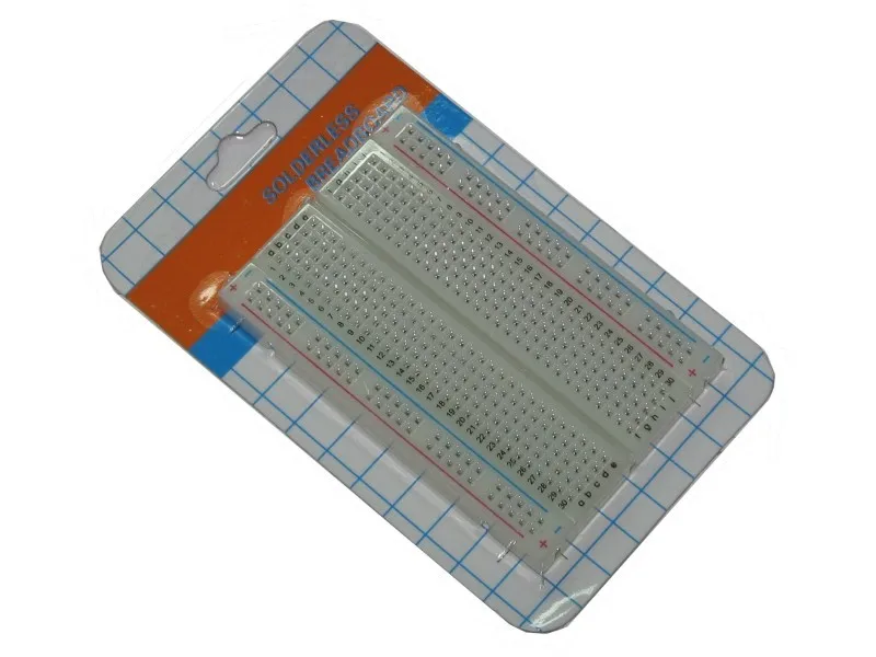 10pcs ZY-60 400 Holes Breadboard 85x55x8.5mm and 65pcs Jump Wire
