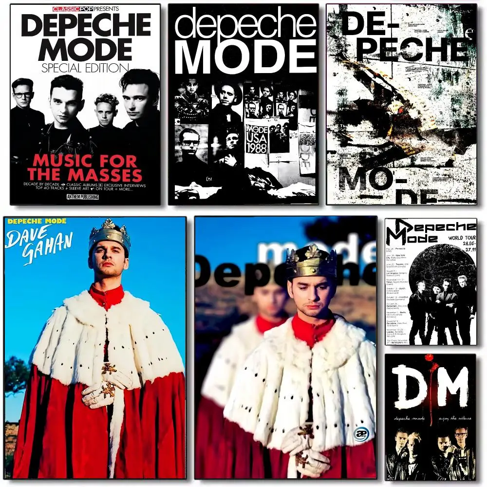 Band D-DEPECHE MODE Poster Wall Art Printed Decor Sticker Stylish Home Gift for Living Room Bedroom Corridor Cafe