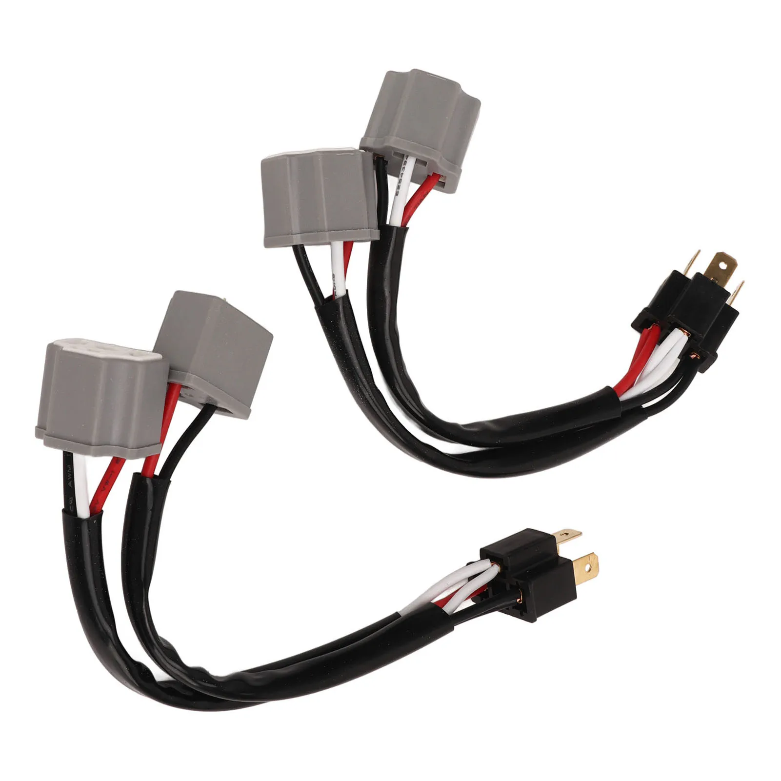 2 Stück 9003 H4 Scheinwerfer-Kabelbaumadapter, Stecker auf Buchse, 2-Wege-Splitter für LKW, Pickup, LED-Kabelstecker