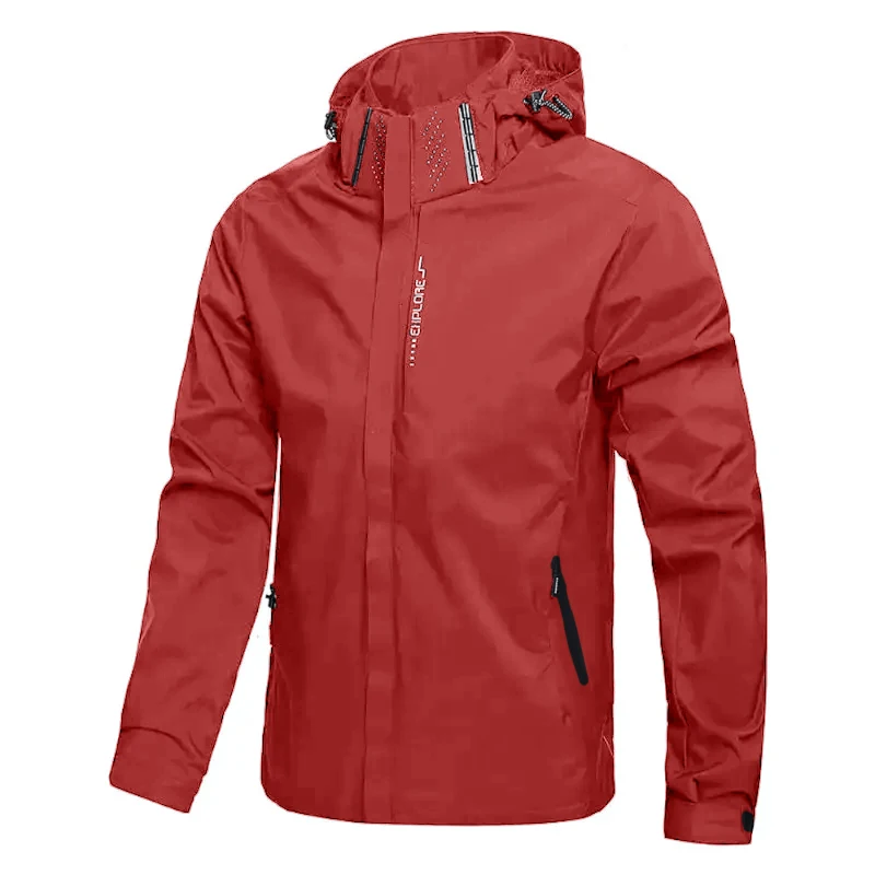 Jaket Hoodie Anti Air Pria untuk Aktivitas Luar Ruangan, Ringan, Cocok untuk Bersepeda, Hiking, Anti Angin, dan Mendaki Gunung