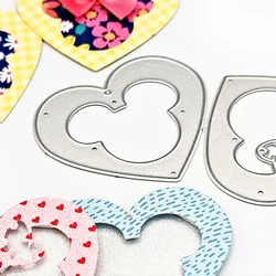 Mini Mouse Hearts Wykrojniki DISNEY Diecut dla DIY Scrapbooking Album Dekoracyjne karty papierowe Rękodzieło Making New 2023. Nóż Forma