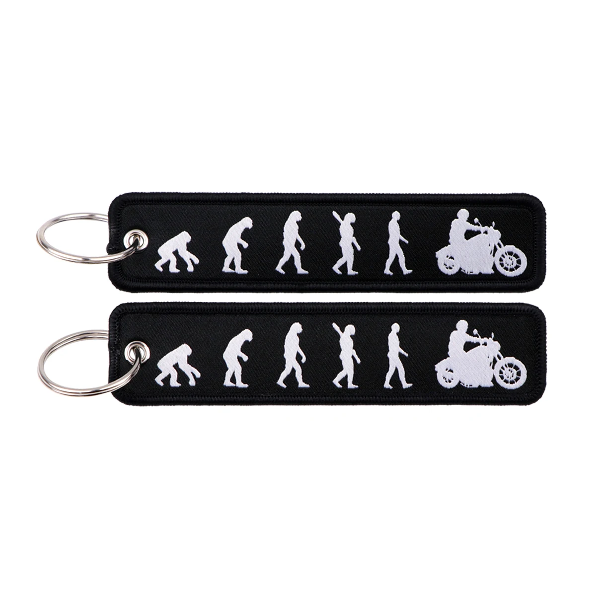 1 Stück „No Risk No Fun“ Lustige Sprüche Serie Stickerei Schlüsselanhänger Rucksack Schlüsselanhänger Motorrad Schlüsselanhänger Schlüsselringe Zubehör Geschenke