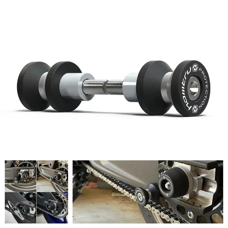 لسوزوكي فولت ستروم 1000 GTA 2018-2019 فولت ستروم 1000 2014-2019 دراجة نارية العجلات الخلفية Swingarm بكرات المنزلق حامل رفع المسمار