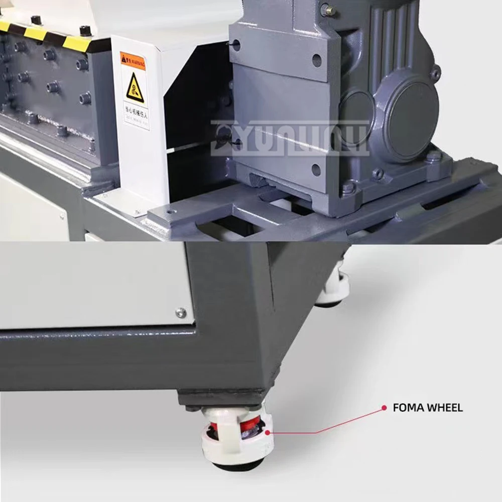 Châssis de broyeur de déchets industriels, petit, broyeur électronique, plastique, bois, intermédiaire