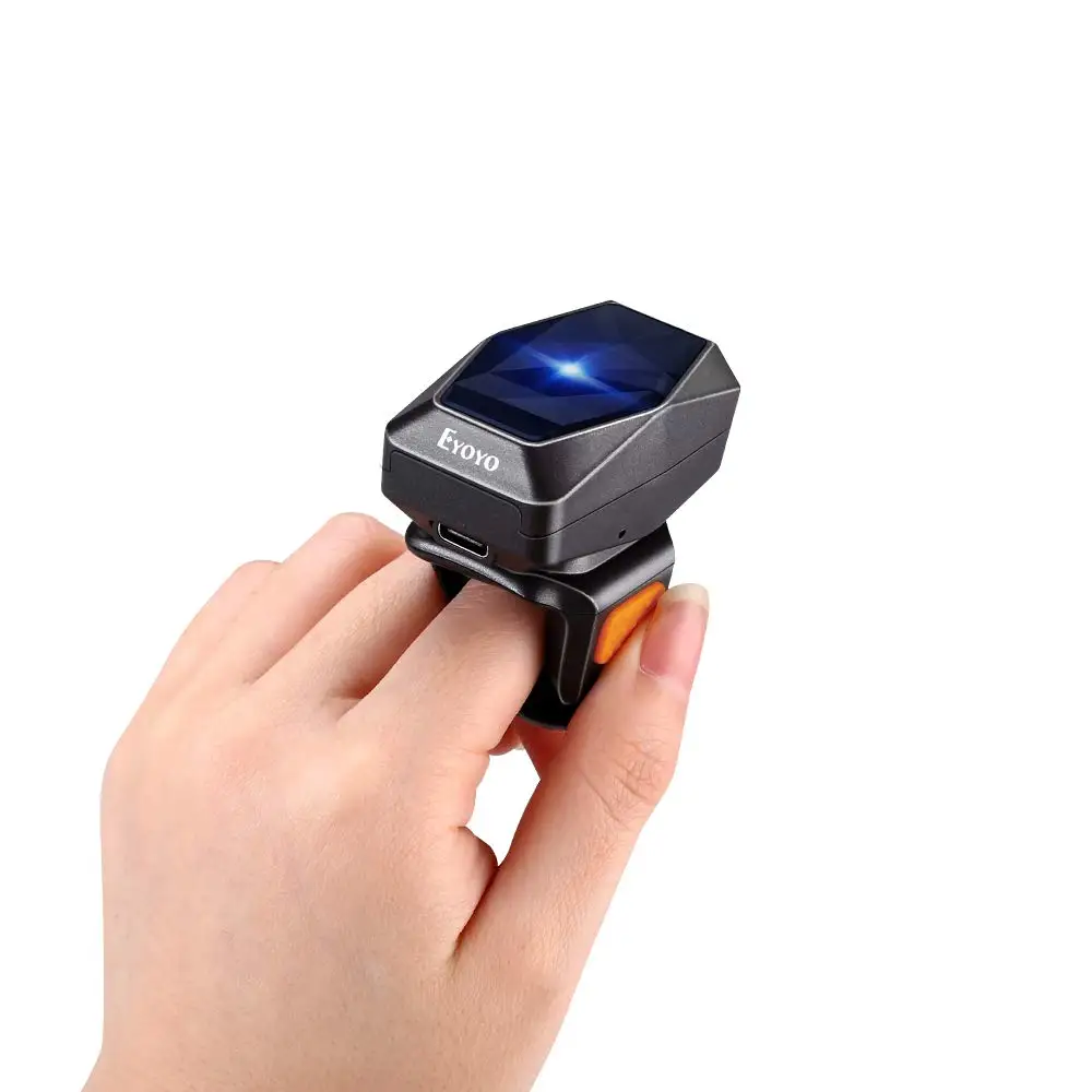 Eyoyo EY-016L Mini Wireless Bluetooth Barcode Scanner 1D Laser, Code 39/128/EAN-8,  Fast Trigger Scan for Retail/Logistics