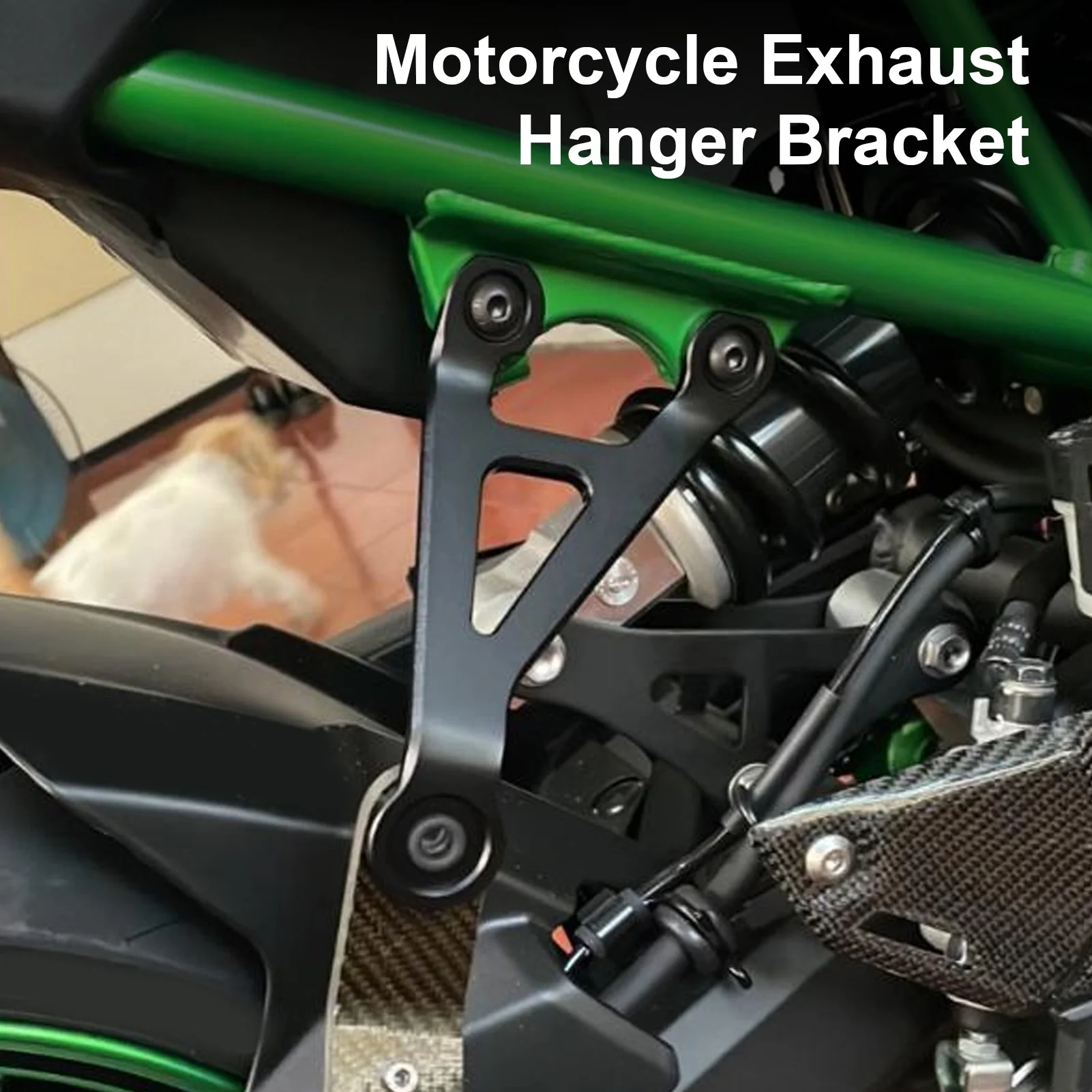 

Exhaust Holder Hanger Motorcycle Exhaust Hanger Bracket CNC Aluminum High Strength Secure Mounting for 900 Z900 2017 to 2023