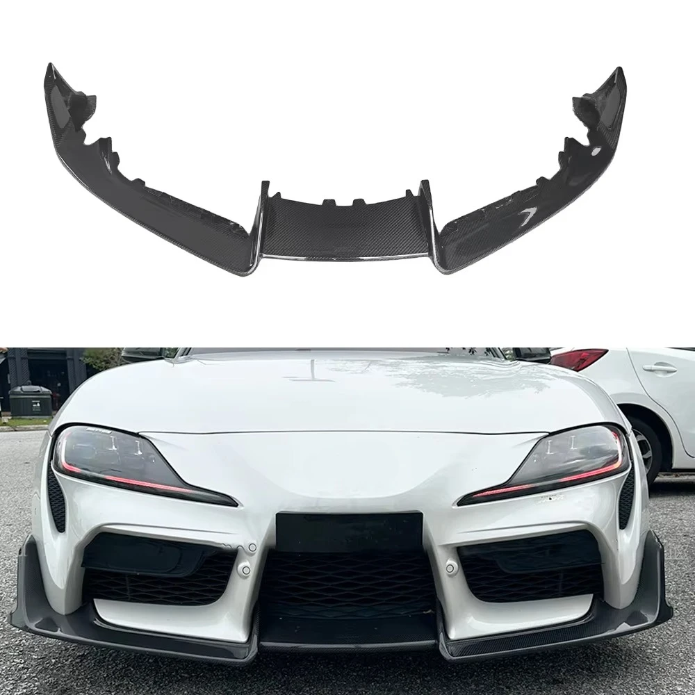 

Съемная передняя губа из настоящего углеродного волокна в стиле AD для губ переднего бампера Supra A90 A91