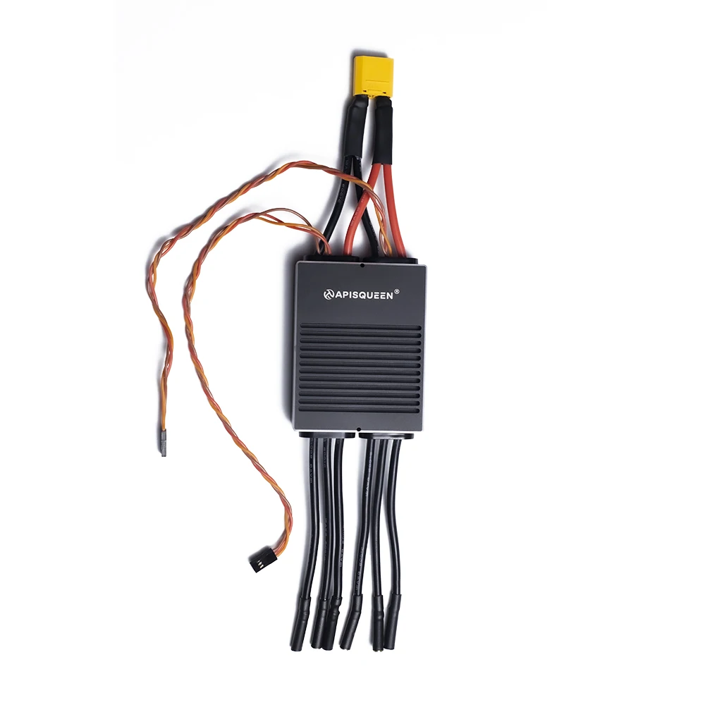 APISQUEEN 2-in-1 2x100A Bidirectional Brushless ESC 2-7S Dual Motor PWM Controller for Underwater Thrusters