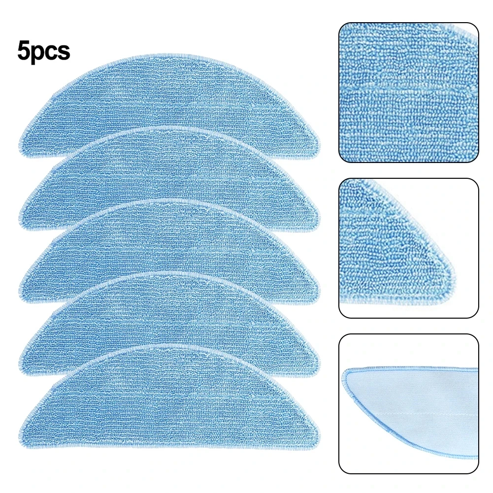 อุปกรณ์เสริม Mopping Pad S4 S6 อะไหล่เครื่องดูดฝุ่น WasserTank ผ้าเช็ดทําความสะอาด X500 Pro 5pcs 5 × Mopps สําหรับ Tesvor X500