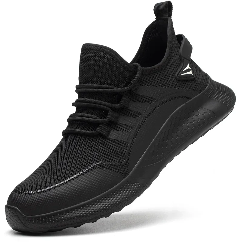 

Men Anti-Smashing Steel Toe Cap Puncture Proof Indestructible Light Breathable Sneaker Work Safety Shoes
