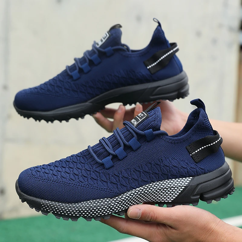 

Outdoor Mesh Running Shoes for Men Breathable Lightweight Solid Lace-Up Casual Shoes 2025 Athletic Jogging Tennis Walking Shoes