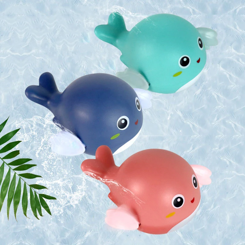 

3pcs/set Baby Bath Toys Toddlers Bathing Cute Swimming Turtles Dolphin Play Water Baby Showers Toys for Kids Preschool Pool Toys