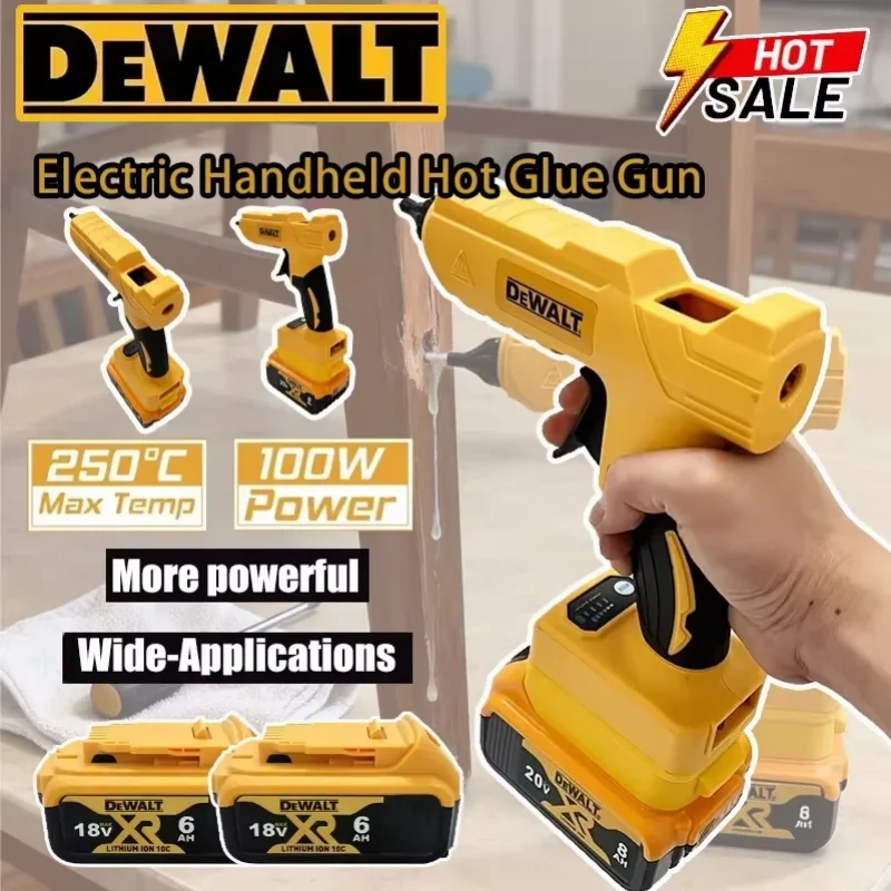 

Dewalt Handheld Electric Cordless Hot Glue Gun Repair DIY Tool Hot Melt Welding Hot Air Gun Anti-scald Nozzle for 20V Battery