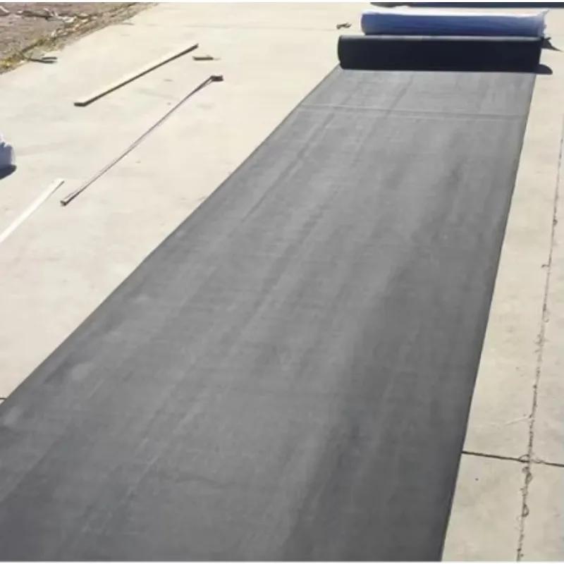 UV Resistant Exposed Roof Waterproof 30mil 20 ft X 150ft EPDM Membrane with Back Fabric for Concrete Roof-10x10 cm sample
