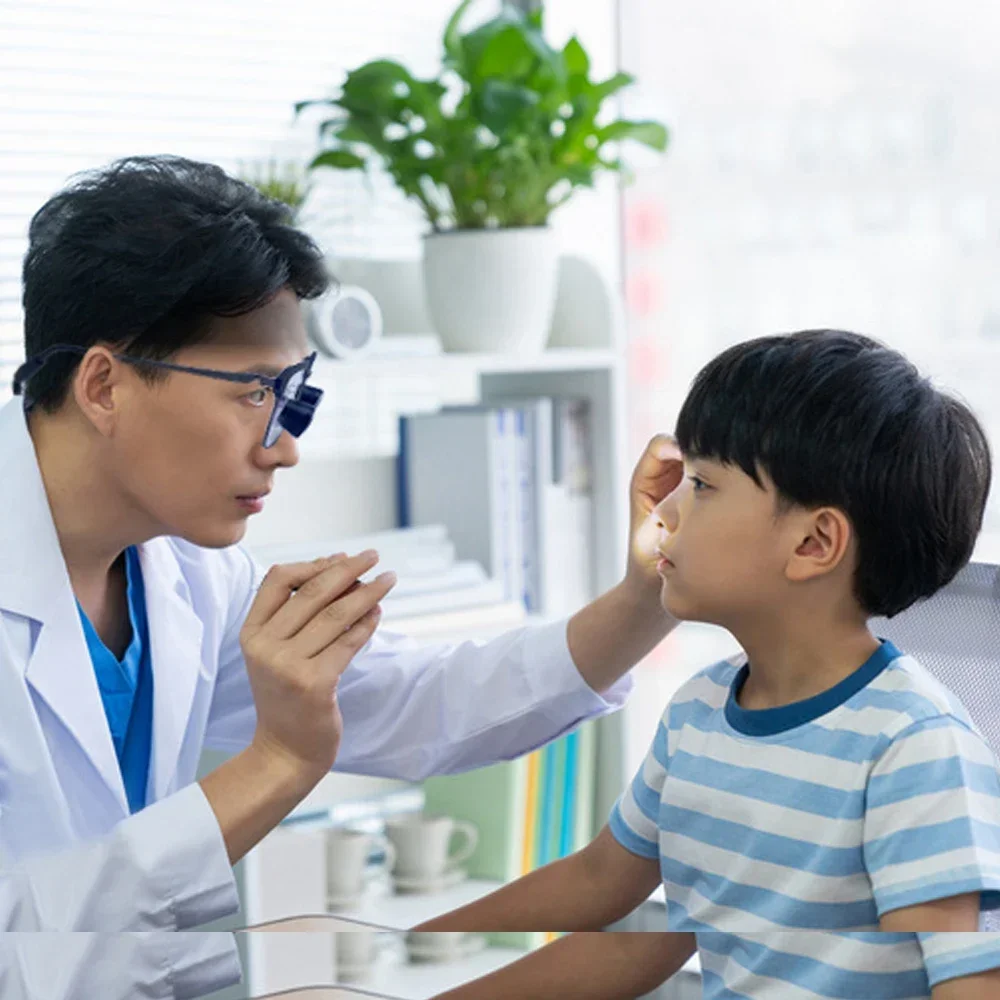 2.5X TTL customized ent general surgery microsurgery veterinary frame type binocular loupe with lightweight