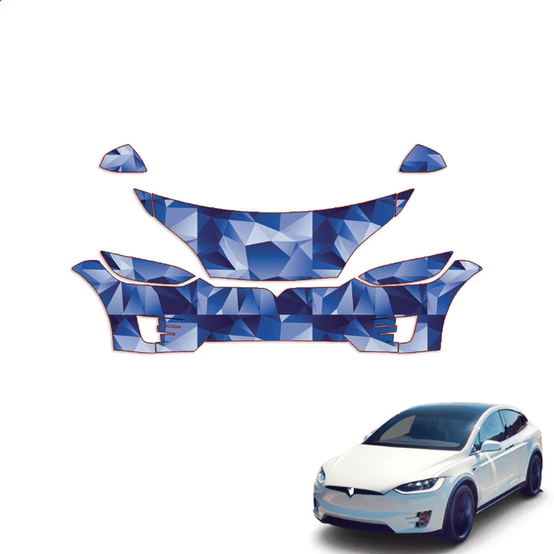 

2016-2021 For Tesla Model X Precut PPF Paint Protection Kit – Partial Front