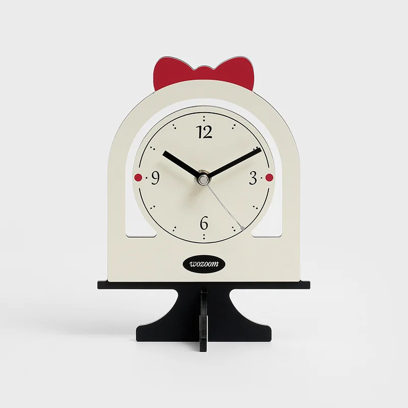 

Acrylic Tabletop Clock Vintage Design Home Decor Living Room Entryway TV Cabinet Retro Ornament Desk Display Decorative Piece