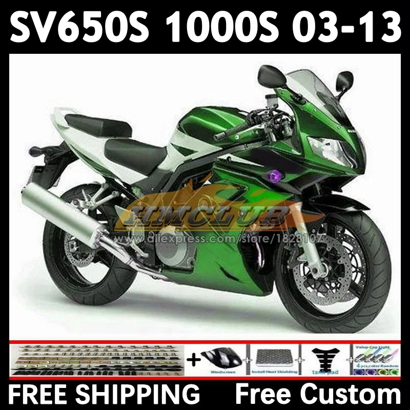 SV650S Kit For SUZUKI SV650 1000 2003 2004 2005 2006 2007 2008 21No.124 SV1000S green stock SV 650S 1000S 09 10 11 12 13 Fairing