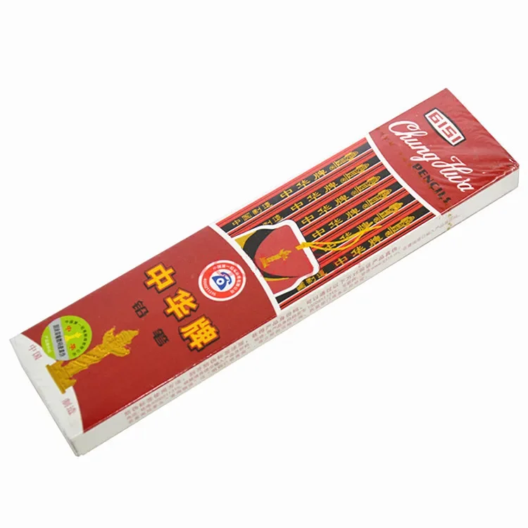 24pcs China Pencil HB Drawing Pencil 12 Leather Pencil Stationery Wholesale