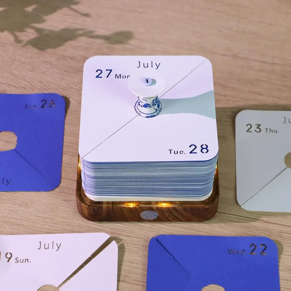 3D-календарь 2026, календарь времени 2026, креативный 3D DIY настольный художественный подарочный блокнот для освещения, украшение с резьбой по бумаге R2U6