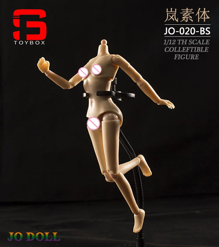 JO-020 JO-021 Figura de acción femenina de 6 pulgadas, escala 1/12, Flexible, semiencapsu, cuerpo articulado, bronceado/piel de pálido, pecho medio grande
