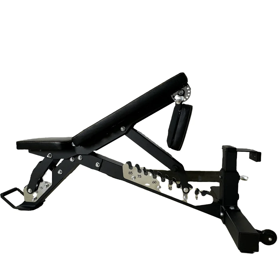 Commercial Multifunctional Metal Foldable Fitness Racks & Benches Flat Lift Dumbbell Bench Right Angle Adjustment For Training