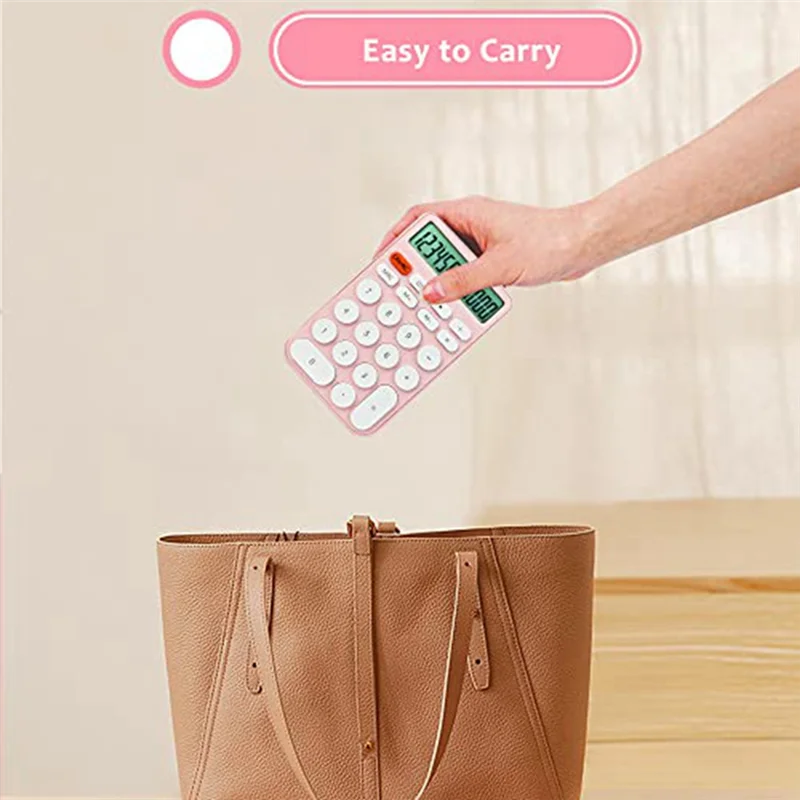 

Basic Calculator Pocket Size Mini Calculators 12 Digit Desktop Calculator For Office, School Students Green