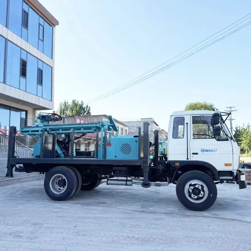 High-Efficiency 100m 300m Meters Truck Mounted Borehole Drilling Machine for Water Well Bore Hole Drilling Rig