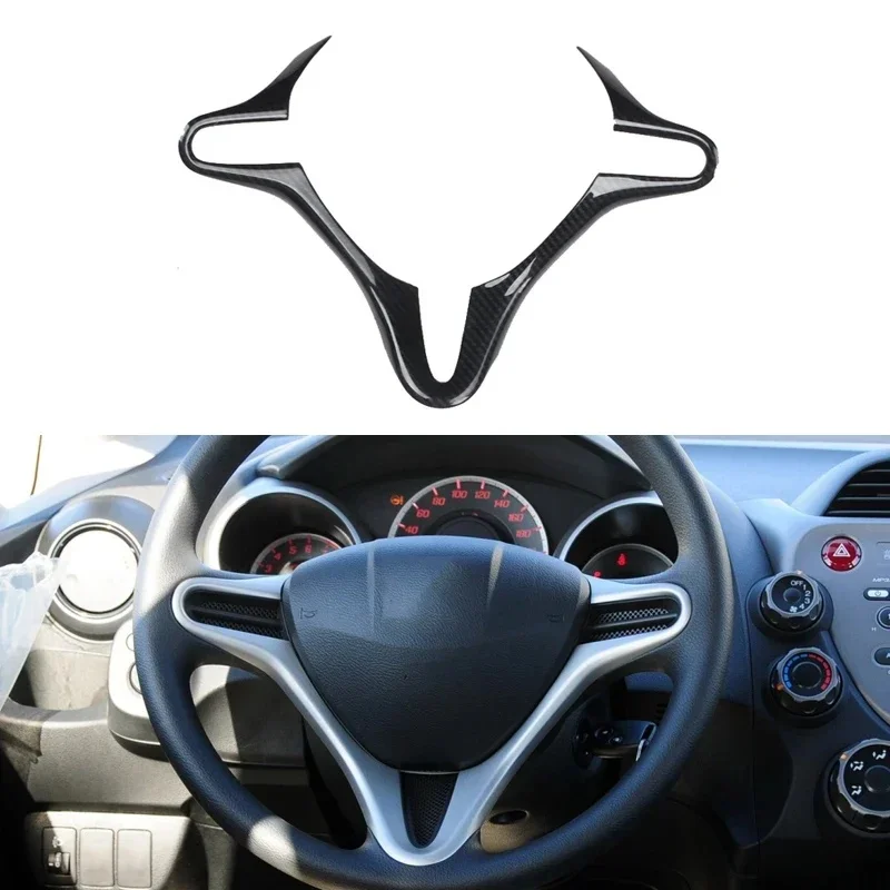 LHD For Honda Fit GE6 GE8 2008 2009 2010 2011 2012 2013 ABS carbon Car Decoration  Interior Cover Trims Stickers