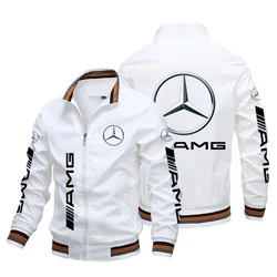 Chaqueta de motocicleta para mercedes-benz, cortavientos informal a la moda, Top de motorista para exteriores, chaqueta personalizada para equipo de carreras, abrigos, ropa deportiva, S-5XL