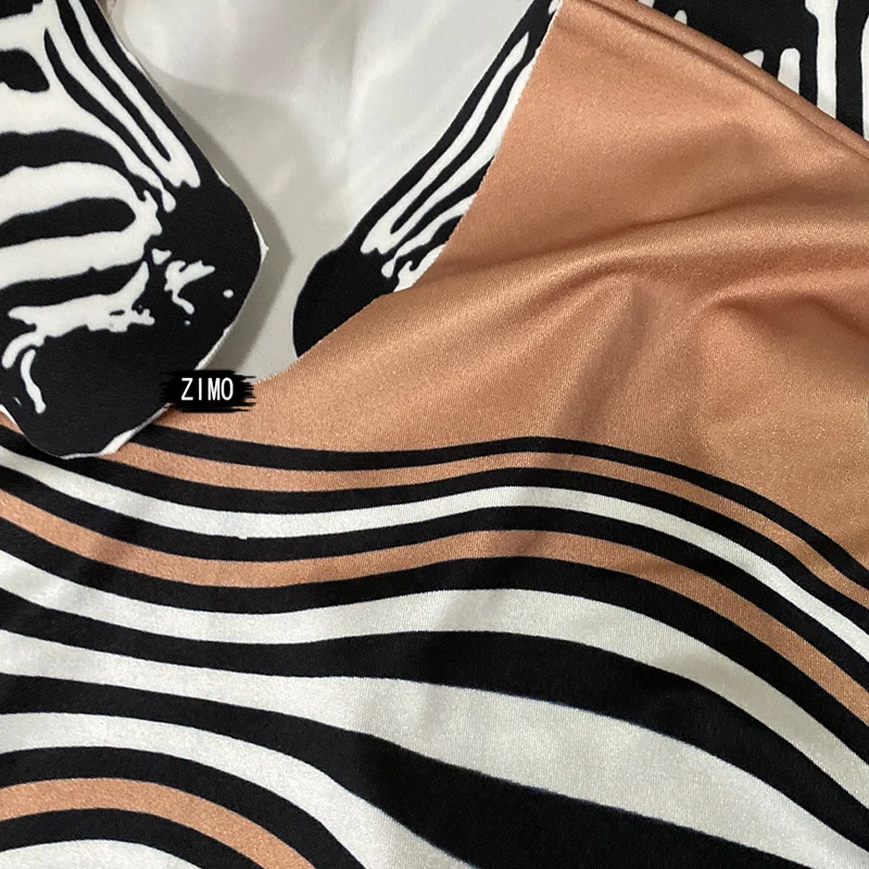 Traje Sexy de cantante de cebra a rayas para mujer, traje de actuación, mono con patrón, mono ajustado para juego de rol de baile de Bar Ds