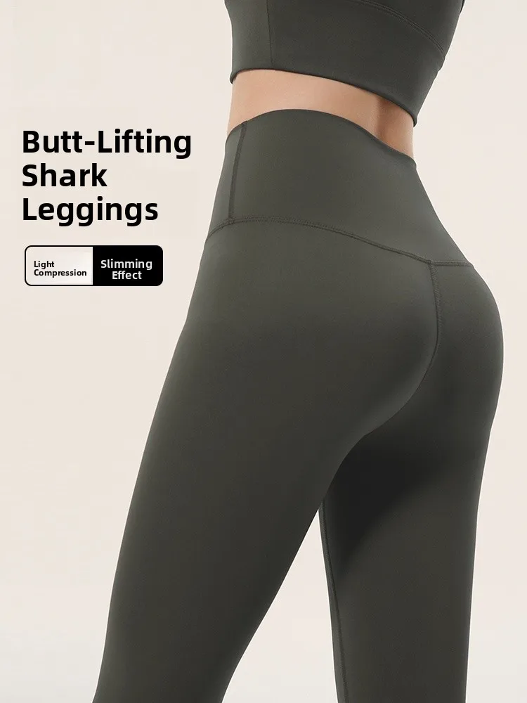 High Waist Yoga Pants  ark Skin High Waist Butt Lifting Sl Lightweight Slimming Tummy Control Fitn Trousers
