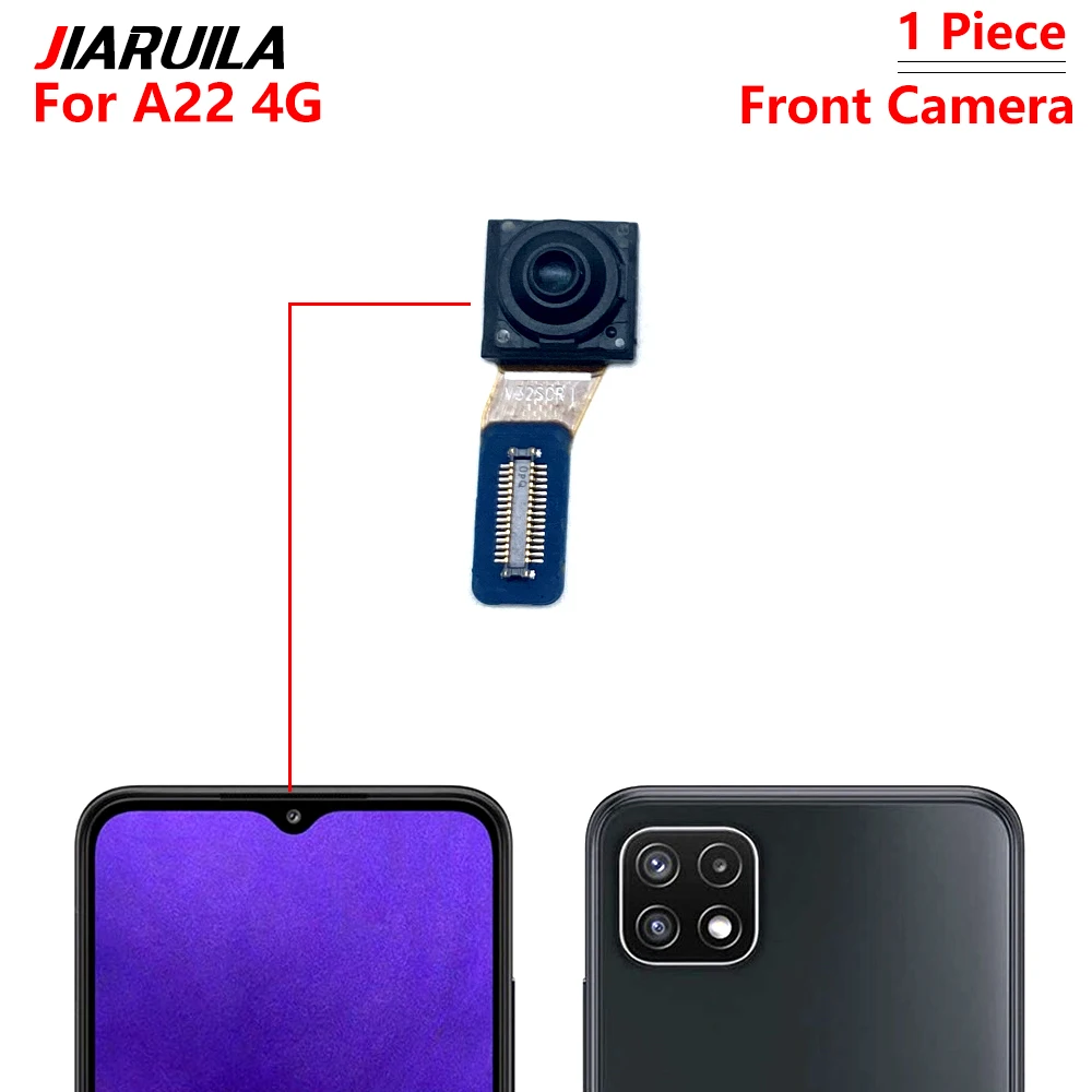 New Rear Big Back Camera For Samsung A52S A72 A22 A32 A42 4G 5G Front Camera Back Main Rear Camera Module Flex Replacement Parts