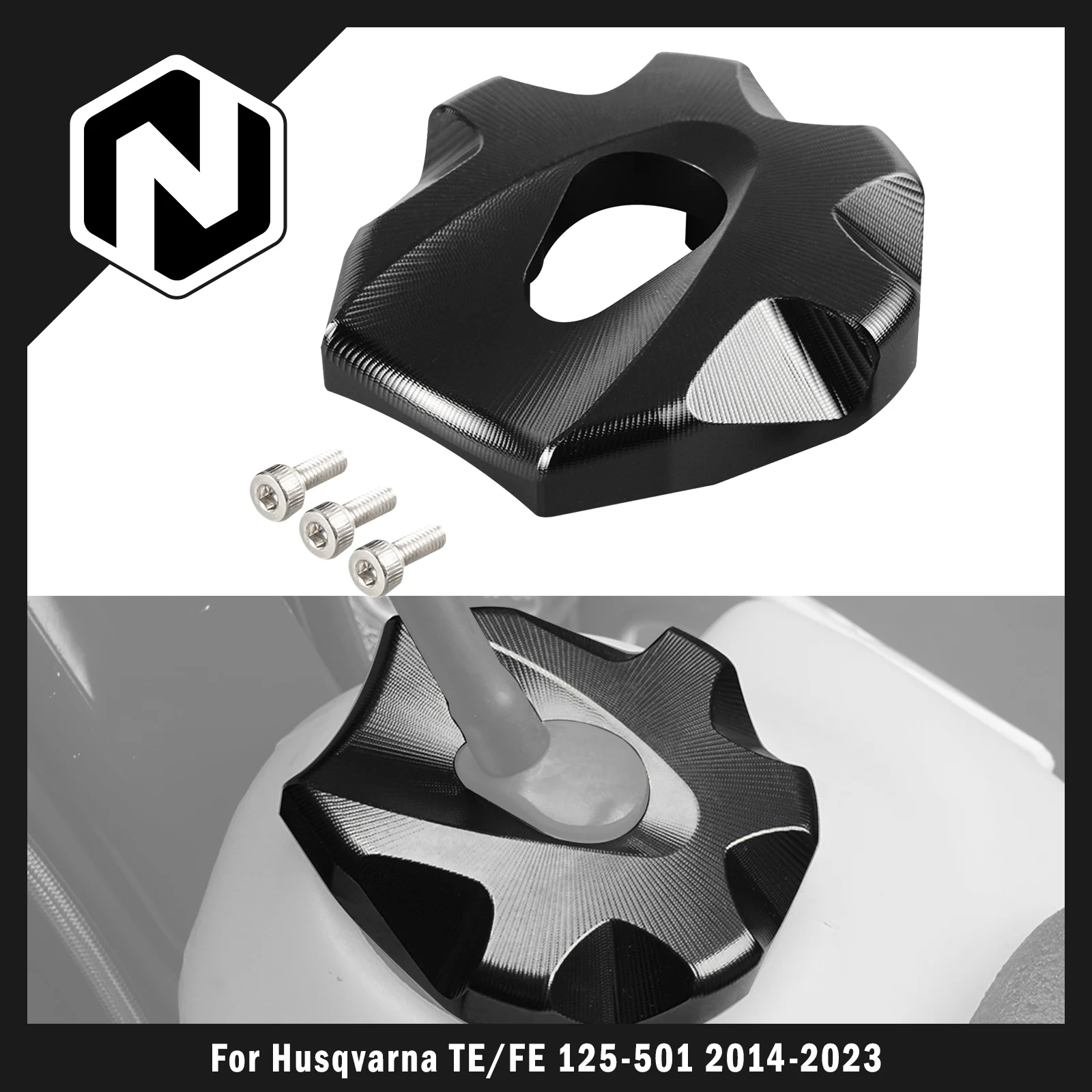 

NICECNC For Husqvarna TE 300 TE 250 FE 250 FE 350 FE 450 501 TX 300 FX 350 450 501 2014-2023 Motocross Fuel Tank Cap Case Guard