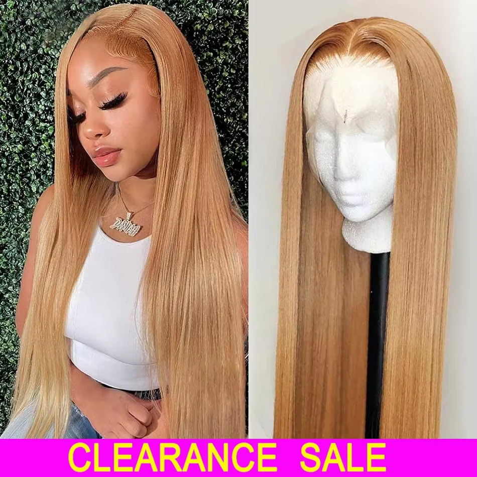 

27# Honey Blonde 613 HD 250% 13x6 Bone Straight 30 32 Inch Lace Front Human Hair Wigs 13x4 Lace Frontal Brazilian Remy Hair Wig