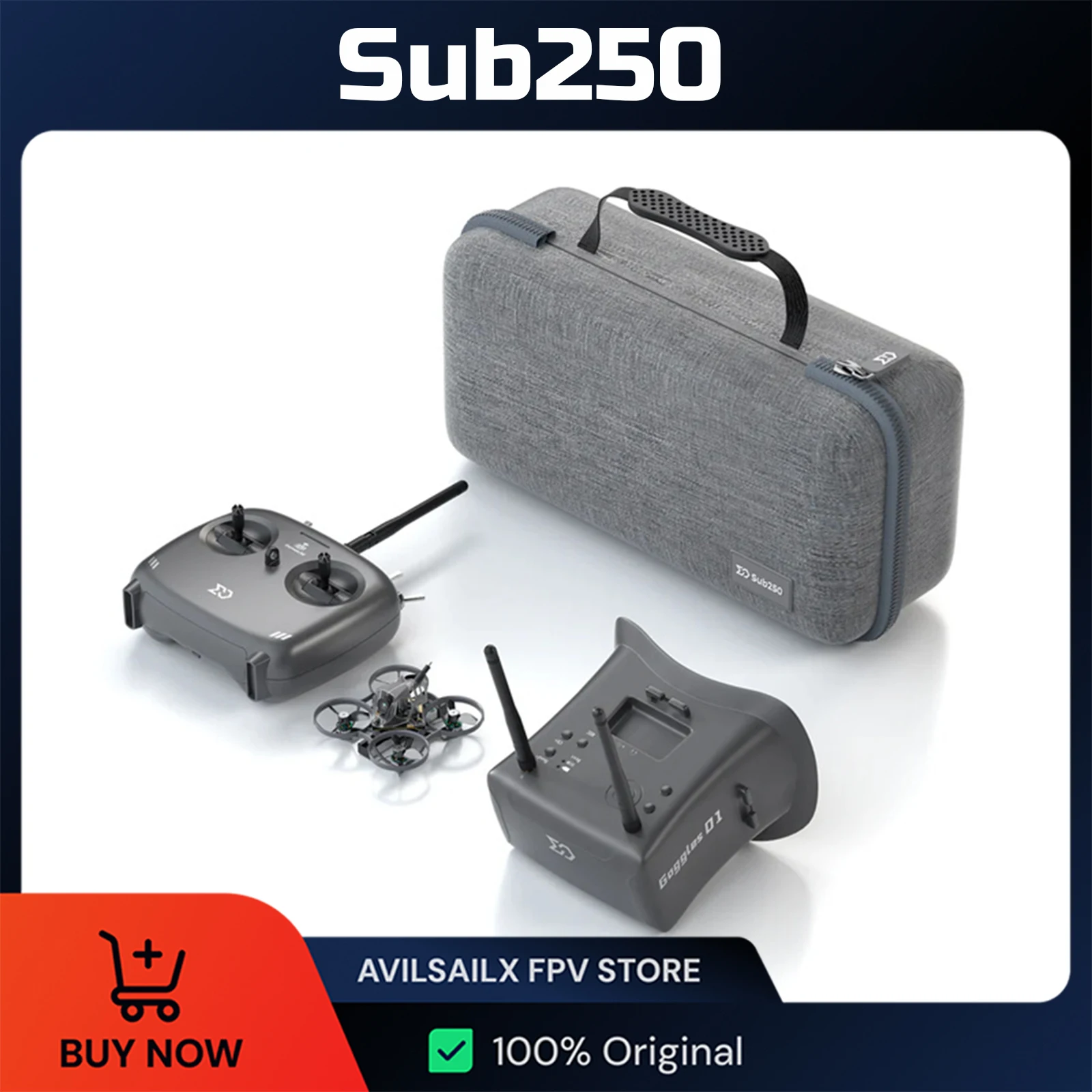 

Sub250 Nimble65 RTF Combo Redfox A1 Analog Elrs 2.4g 8 channel 5.8G Antenna FPV Drone