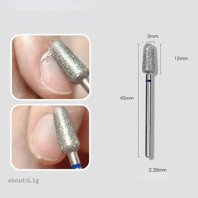 1/2 Stuks Veiligheid Nail Boor Bits Wolfraam Boor Cuticula Verwijderaar Voor Elektrische Nagelvijl Machine Cuticula Clean Polish Tools